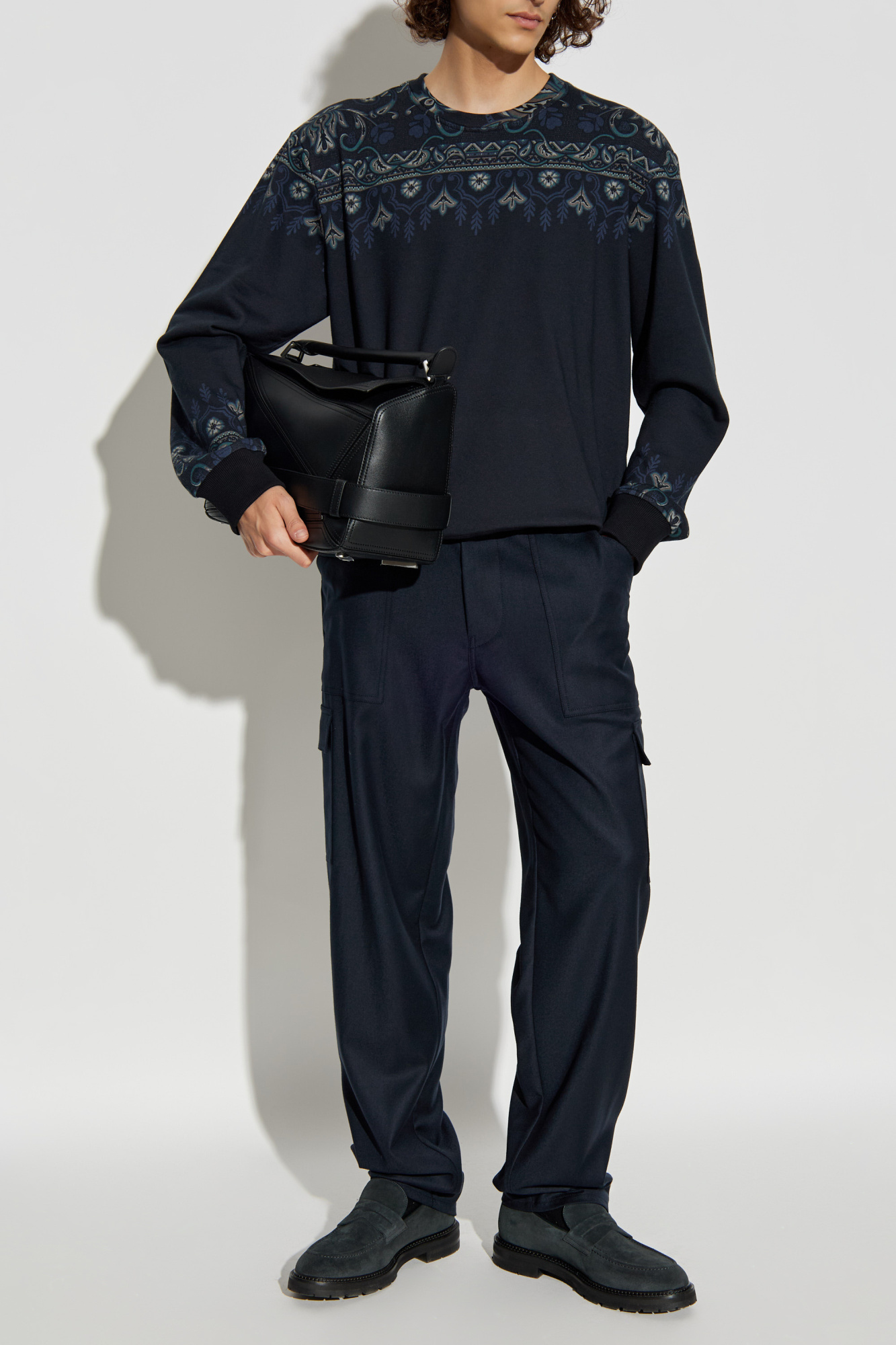 スウェット・トレーナー ETRO MRKF0067AL257 Sweatshirts Sweaters Blue ブルー（青）系 ETRO(エトロ) スウェット・トレーナー(メンズ